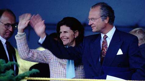 Sweden's King Carl XVI Gustaf and Queen Silvia