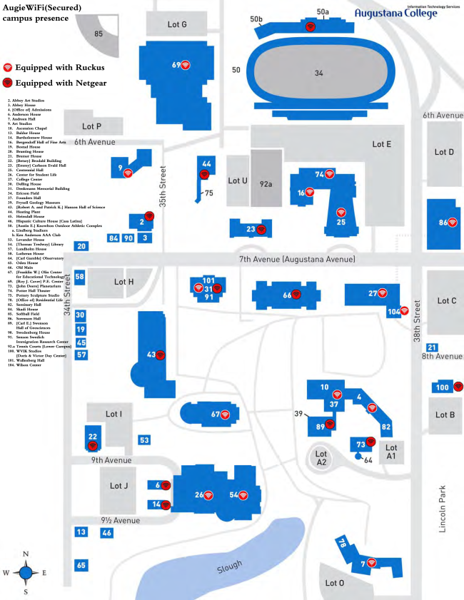 Augustana College Campus Map Wireless Internet Access On Campus | Augustana College Augustana College Campus Map Wireless Internet Access On Campus | Augustana College