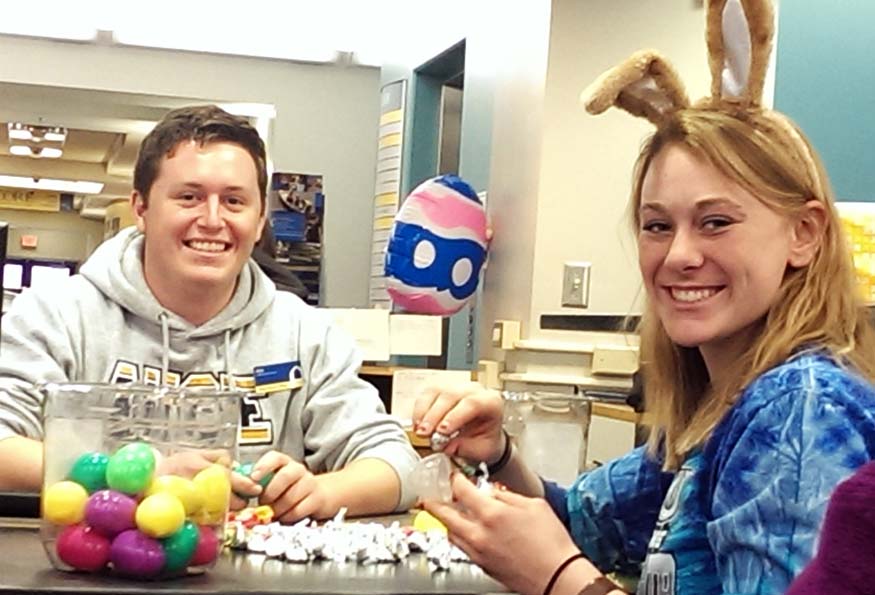 Sara Hovren '18 and Alex Gorsuch '16.