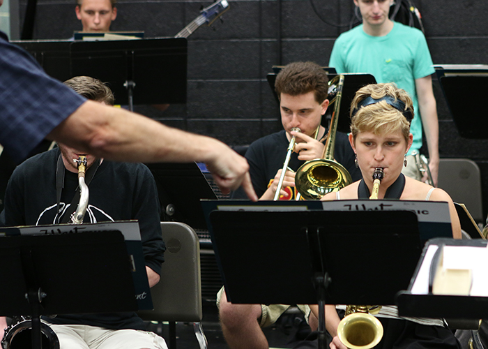 jazz band rehearsal