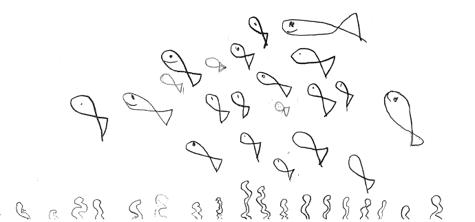 aquarium child art