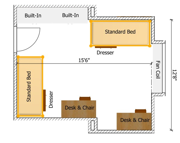 2nd floor odd standard room