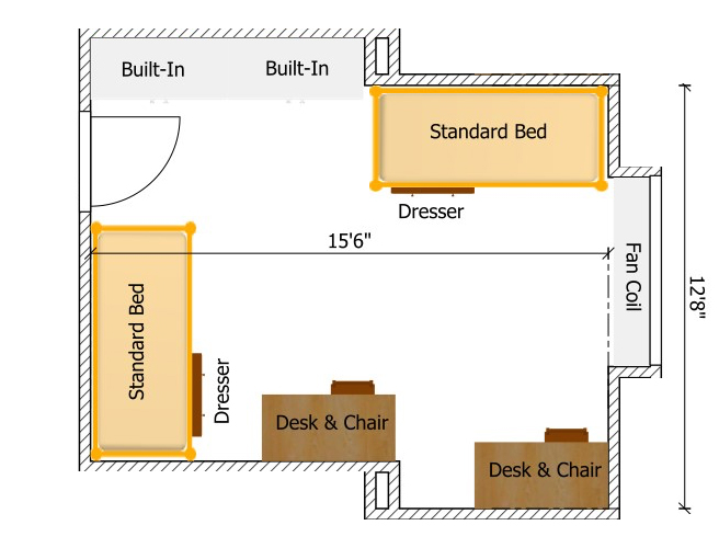 3rd floor standard odd room