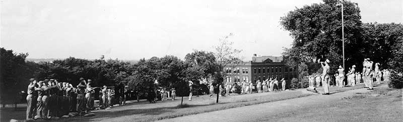 Student Army Training Corps, 1918. (Augustana Special Collections)