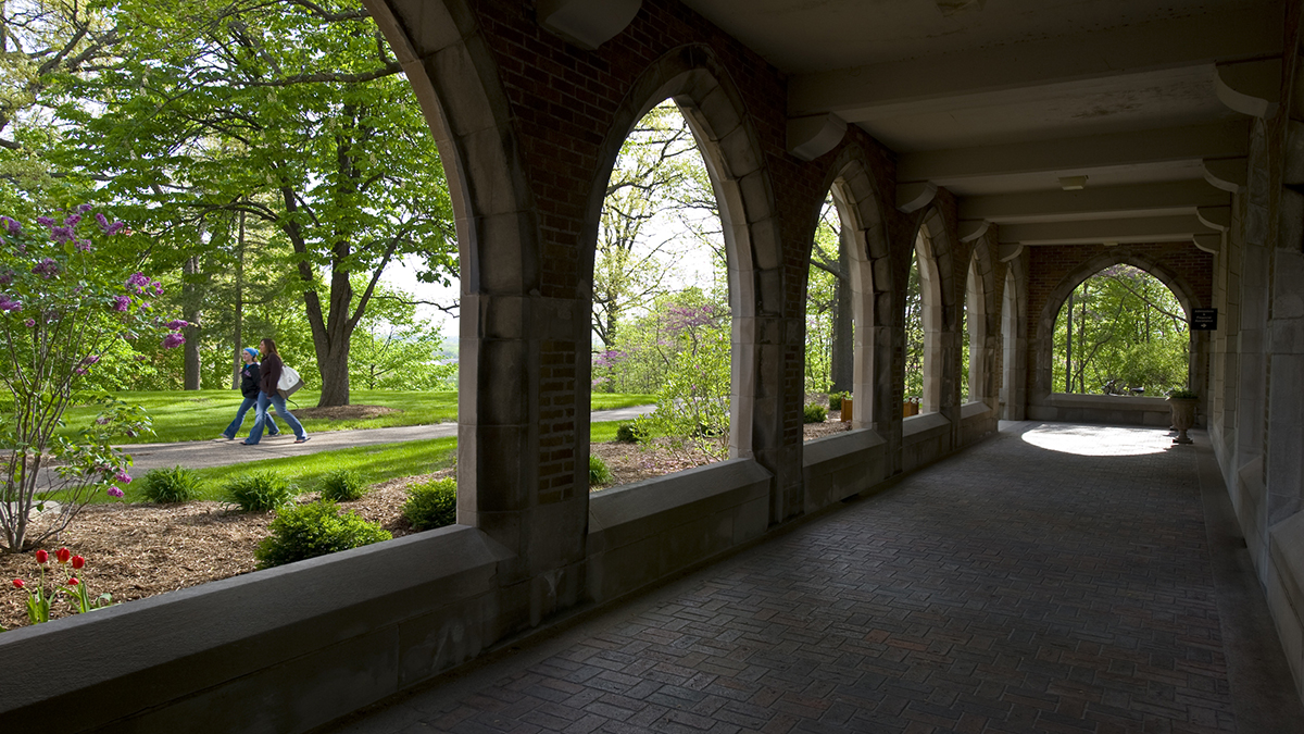 Founders arches in the spring