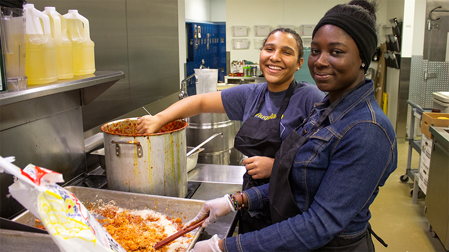 Nadia Ayensah and Caroline Siaw