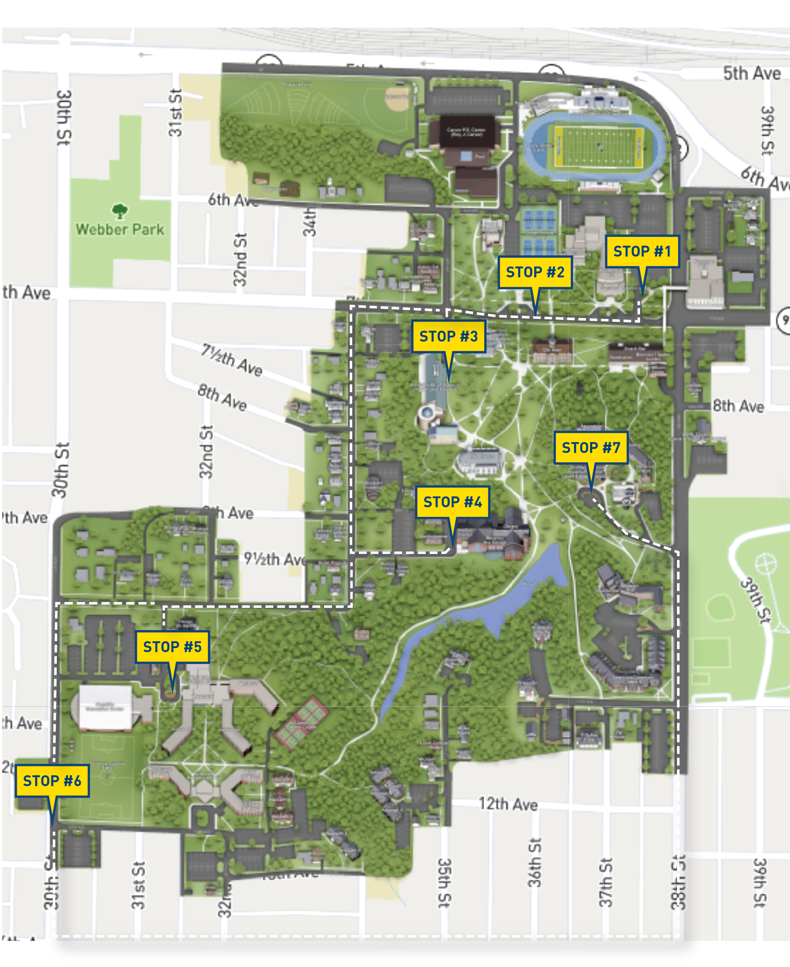 Drive Around Tour Map