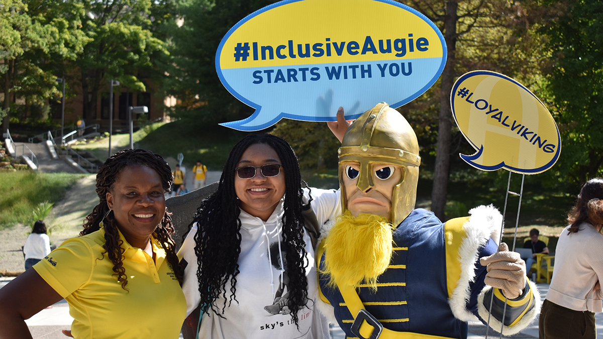 Dr. Smith celebrates Inclusive Augie