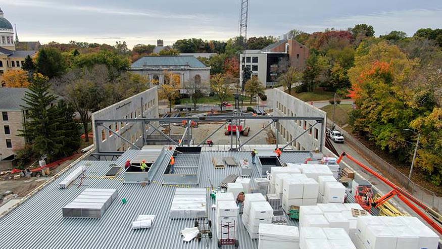 Lindberg Center construction