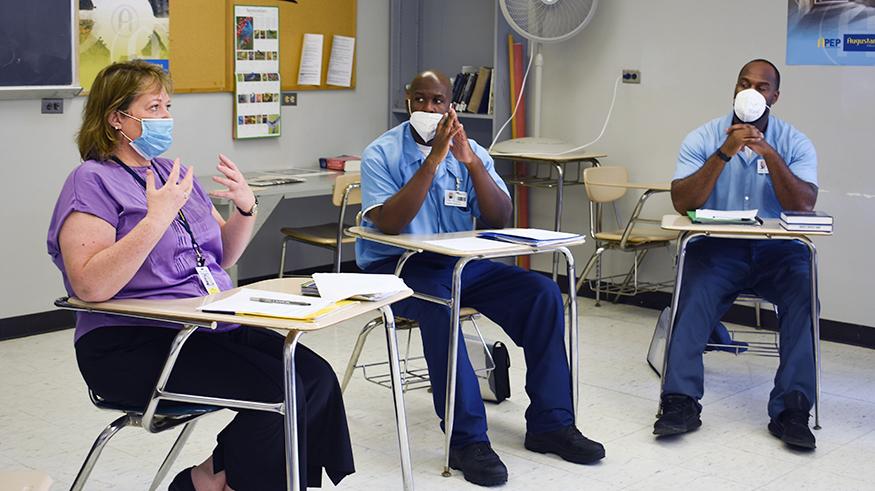 Dr. Sharon Varallo in class