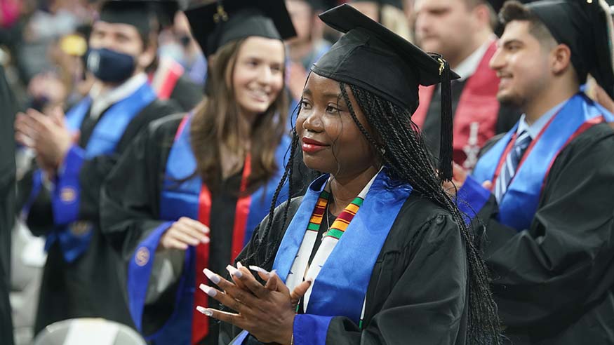 Augustana College Class of 2022 at commencement