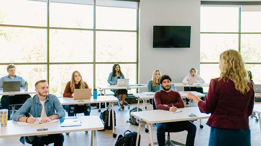 Class in Hanson Hall