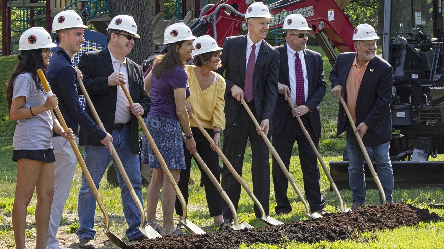 tennis complex groundbreaking