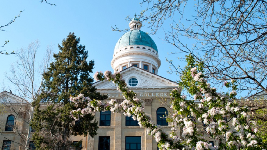 Old Main in spring