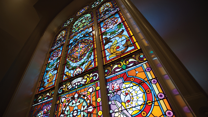 Old Main stained glass