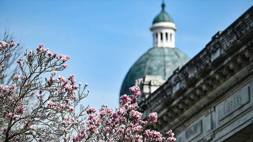 Old Main in spring