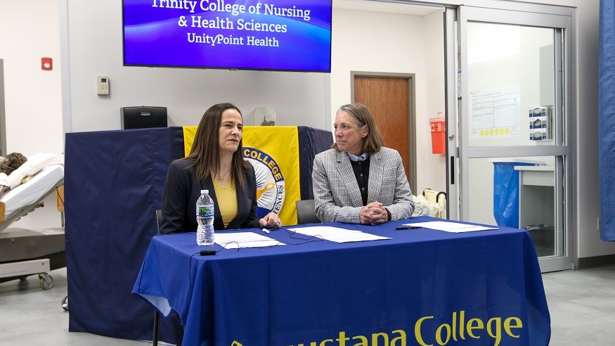 President Talentino and Chancellor Tracy Poelvoorde, Ph.D.