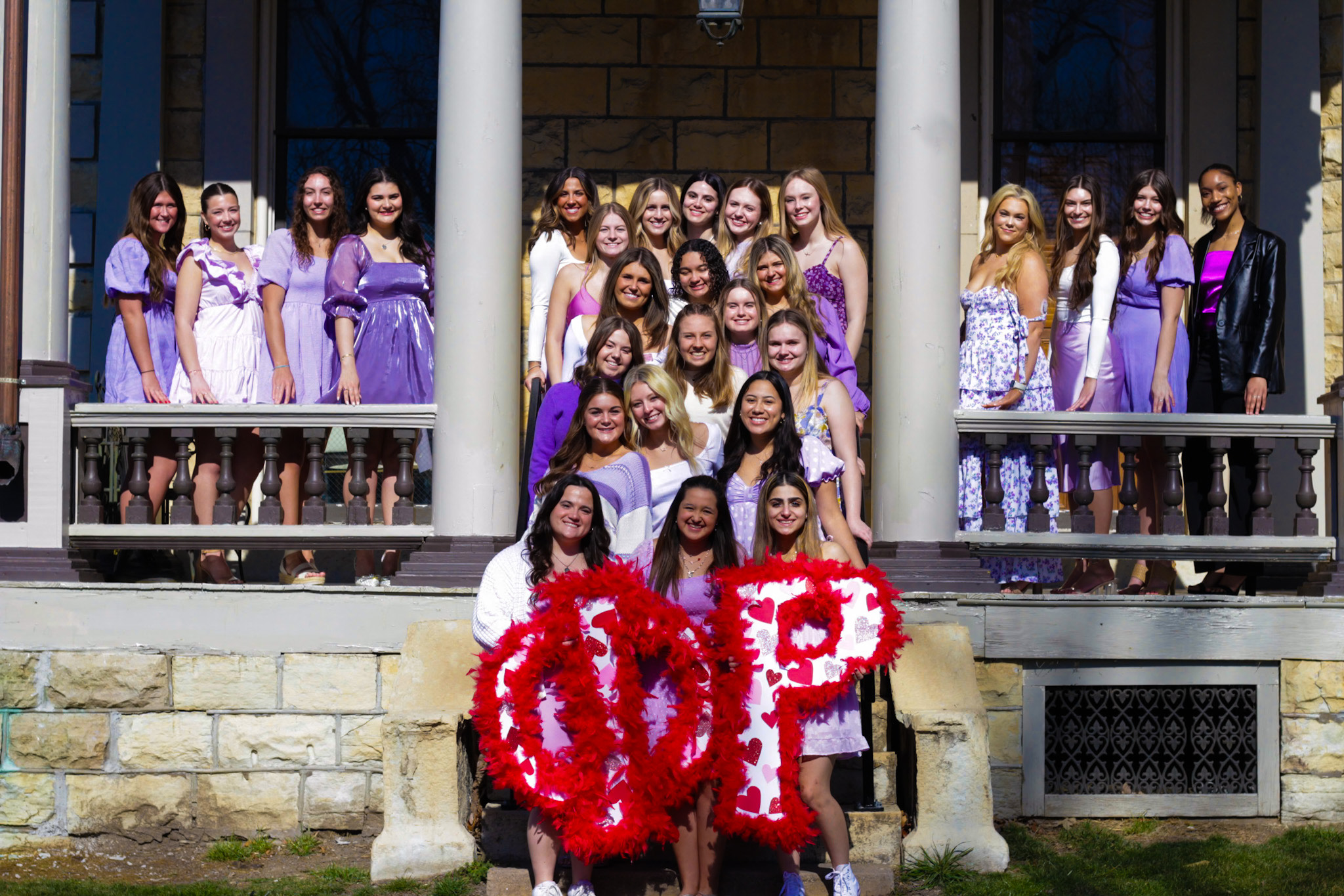 Members of Phi Rho Sorority