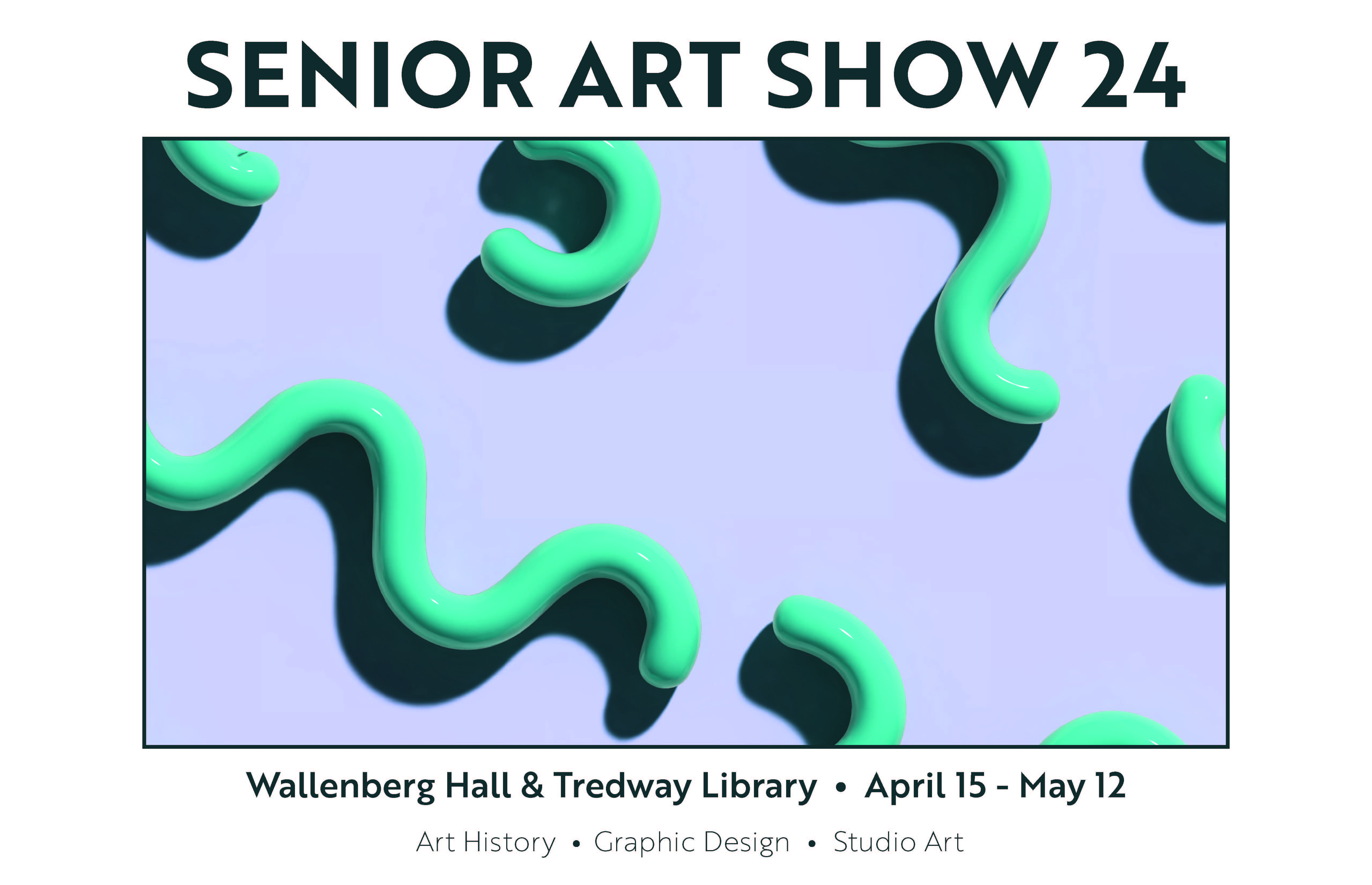 Senior Art Show poster 2024