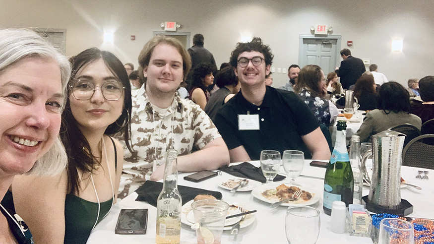 Dr. Kirsten Day, Iratze Aceves, Sam Baugous, and Ethan Paxton-Ellis