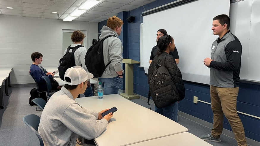 Deloitte visits a class 