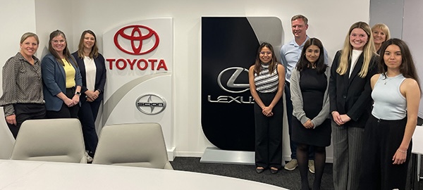 Interns at Toyota