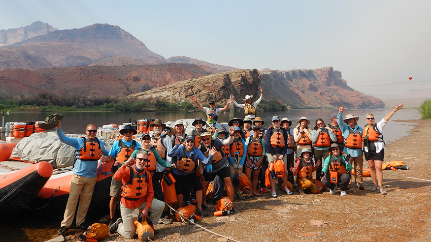 Students in the Grand Canyon