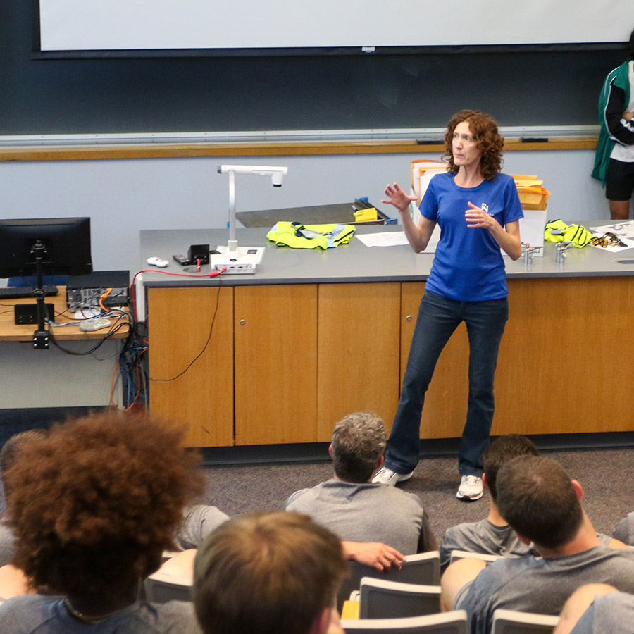 Dr. Kimberly Murphy presenting to a class