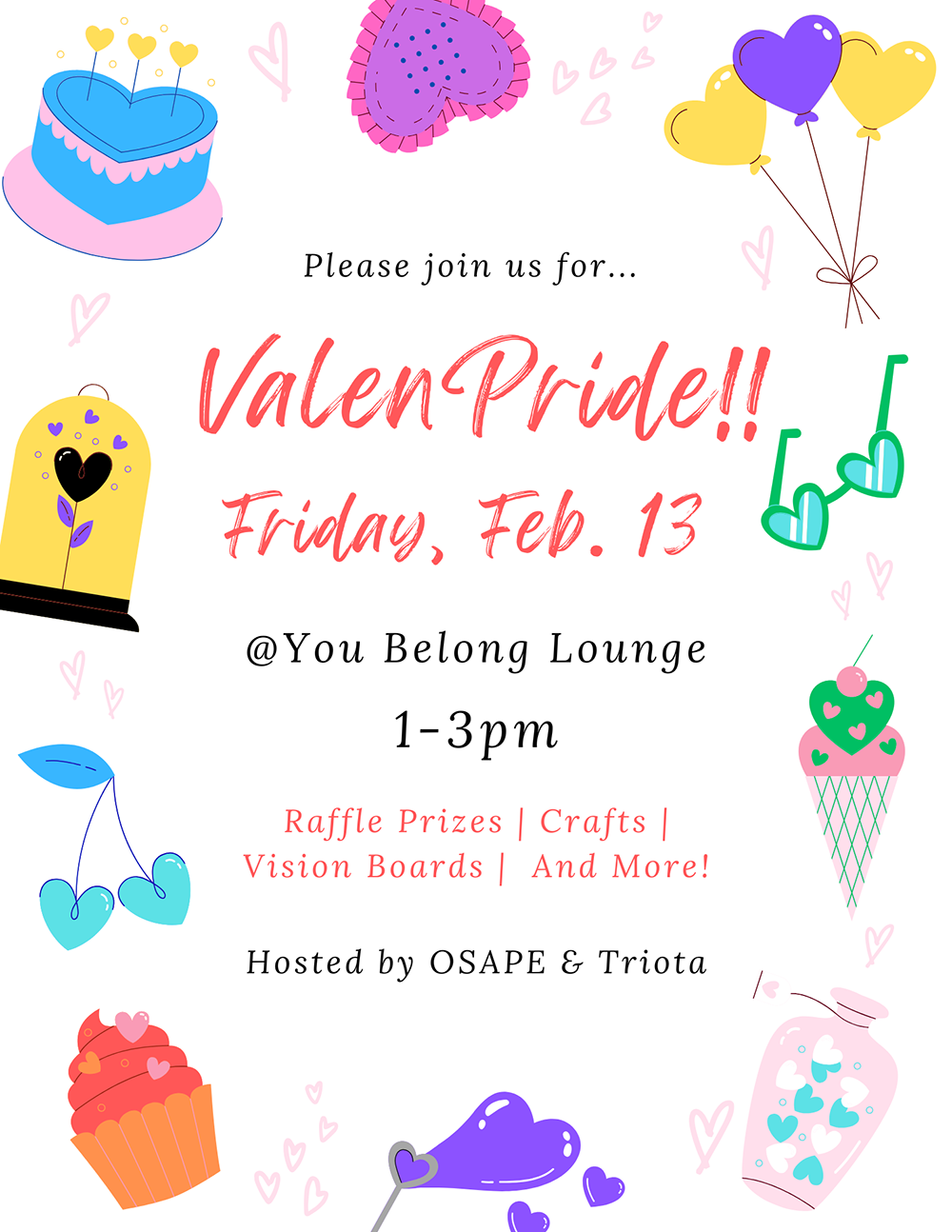 ValenPride 2026 poster with event details