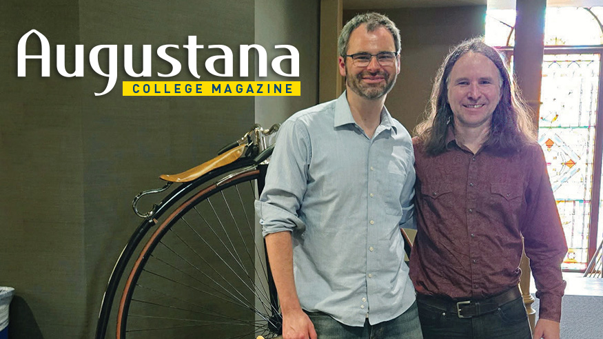 Dr. Jim Van Howe and Chris Sweet ’01