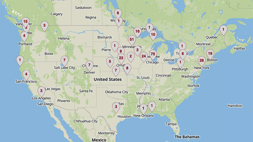 Newspaper Project map
