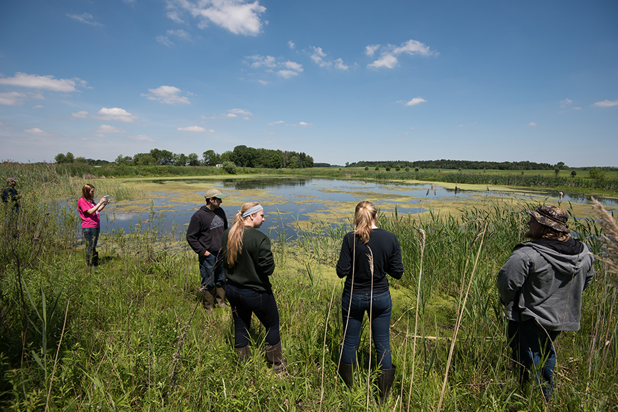 Research at one of Augustana’s three field stations