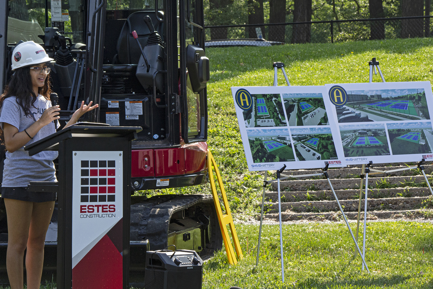 Tennis complex groundbreaking