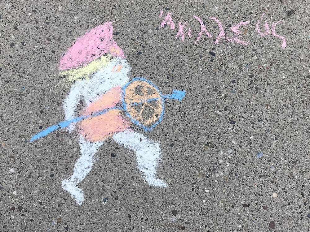 Chalk art
