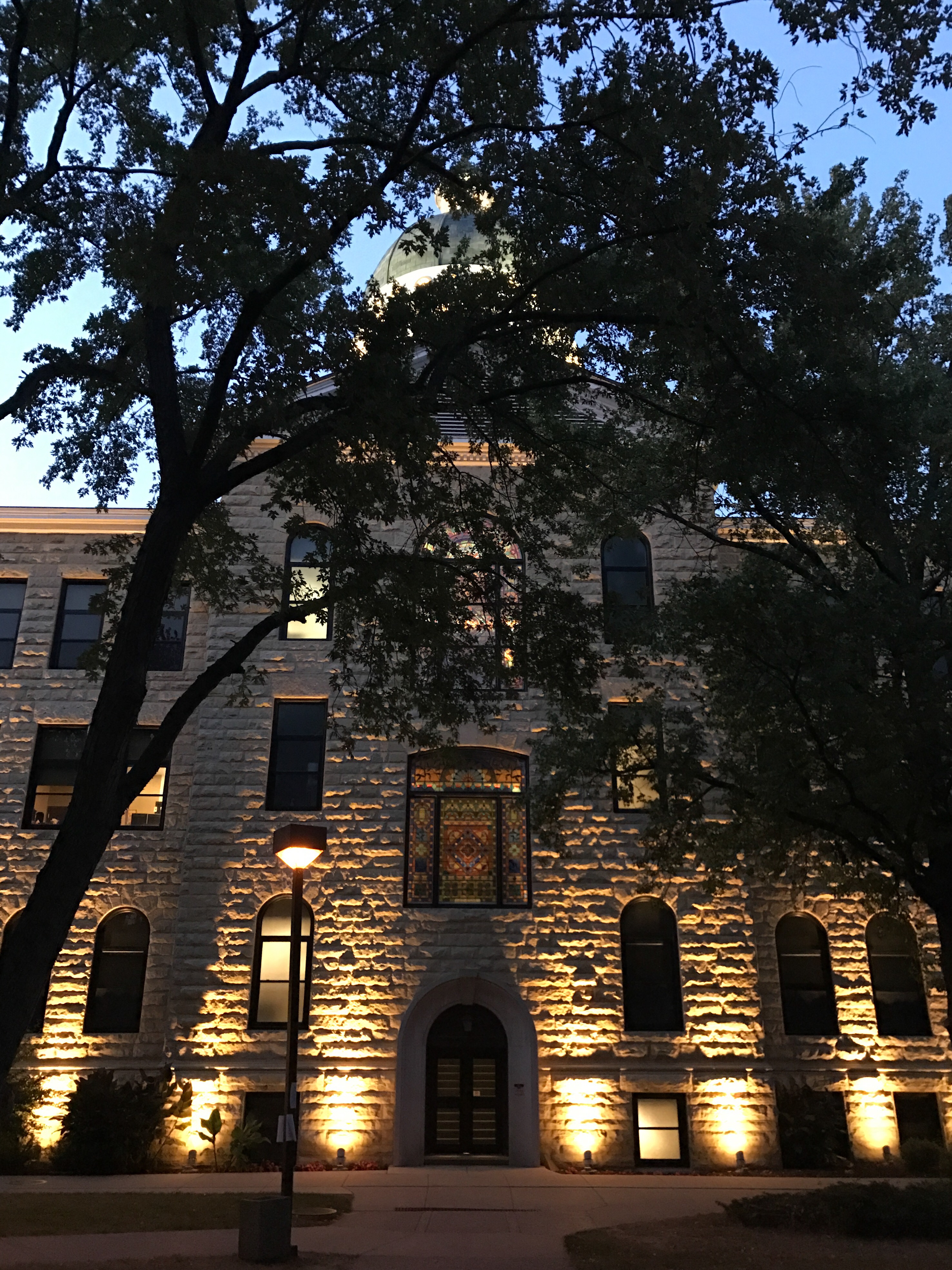 Old Main at night