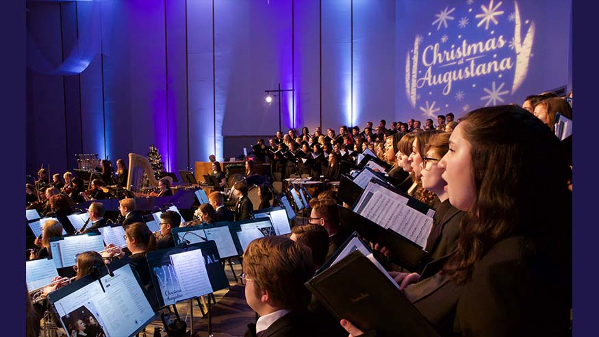 christmas at augustana view singers from back