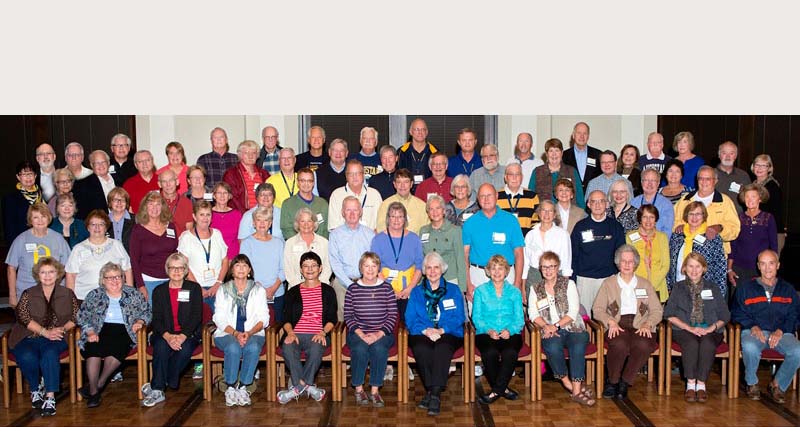 Attendees at the 45th reunion during Homecoming 2013.