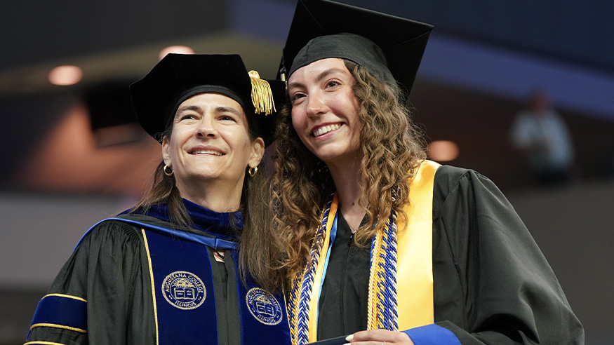 President and student