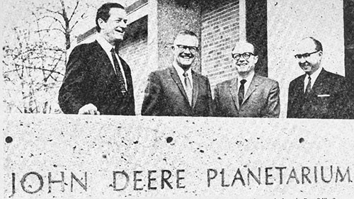 dignitaries at planetarium dedication