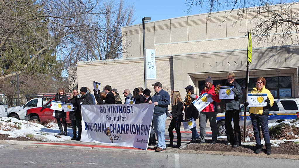 Men's basketball team send-off