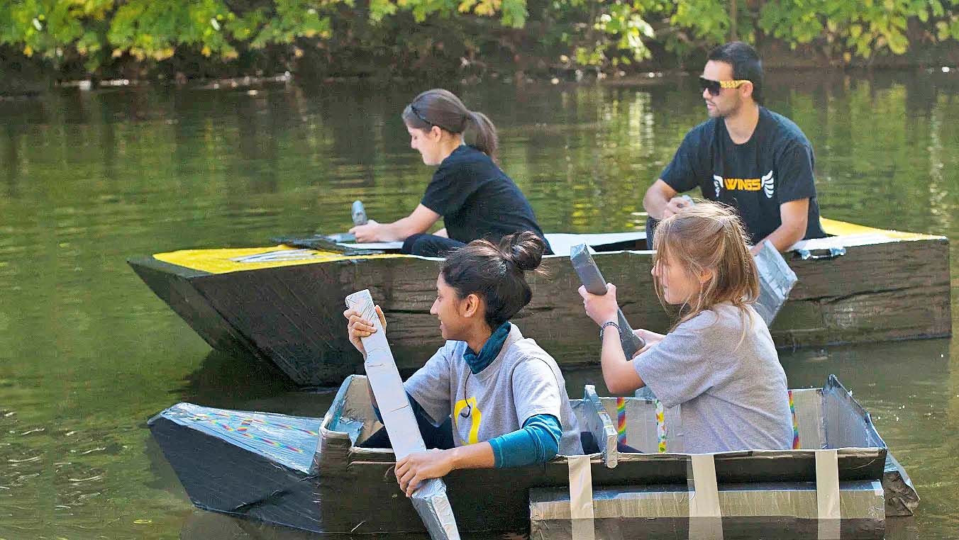 cardboard regatta