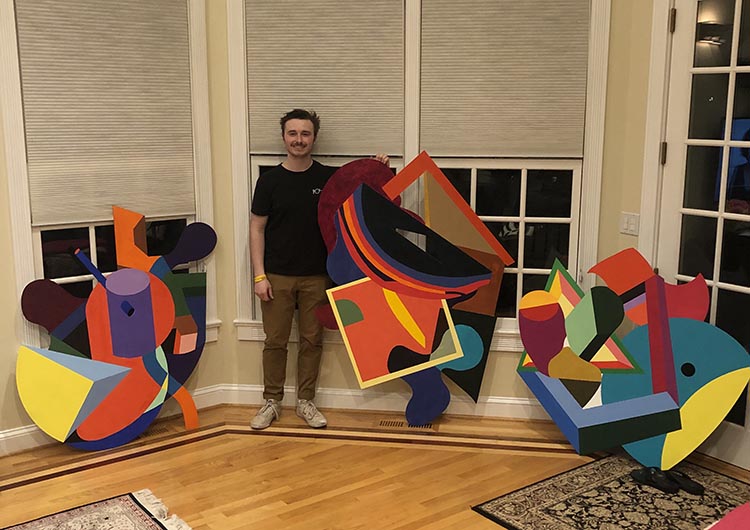 Ted with art