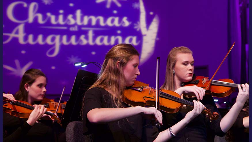 christmas at augustana violins