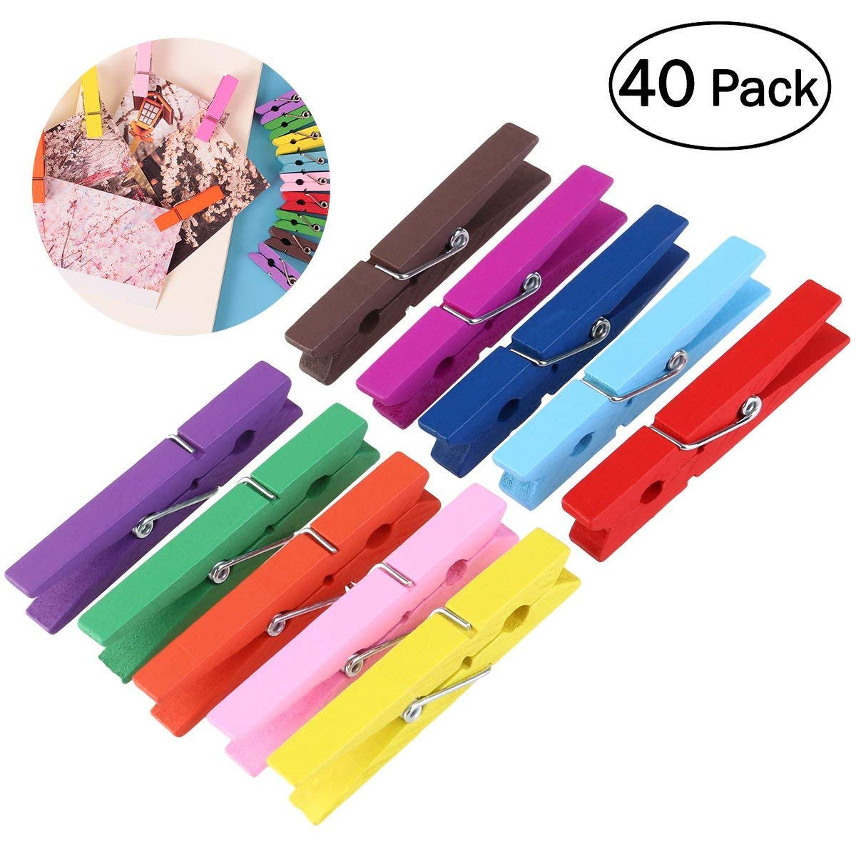 colorful clothes pins