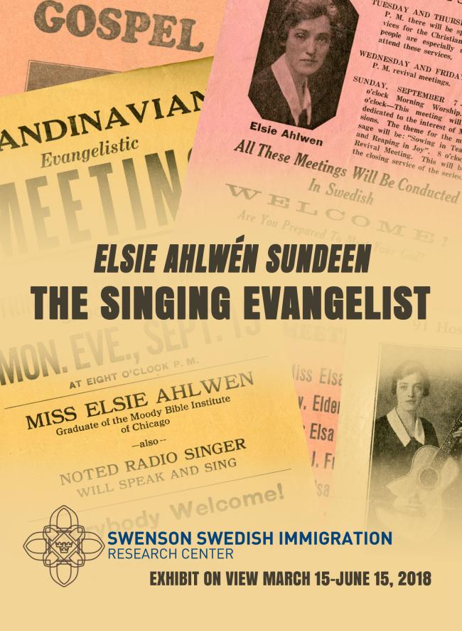 Elsie Ahlwén Sundeen exhibit poster