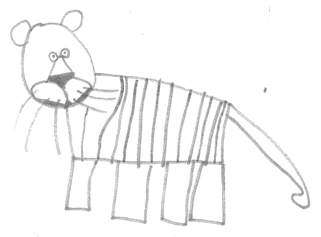 tiger child art