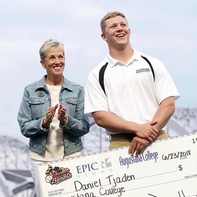 Daniel Tjaden and proud mom