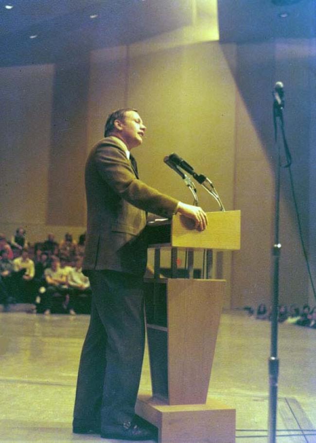 Neil Armstrong in Centennial Hall