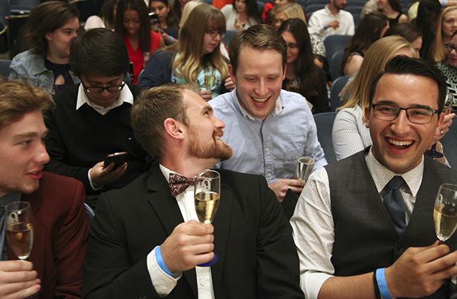 Last Lecture and champagne toast