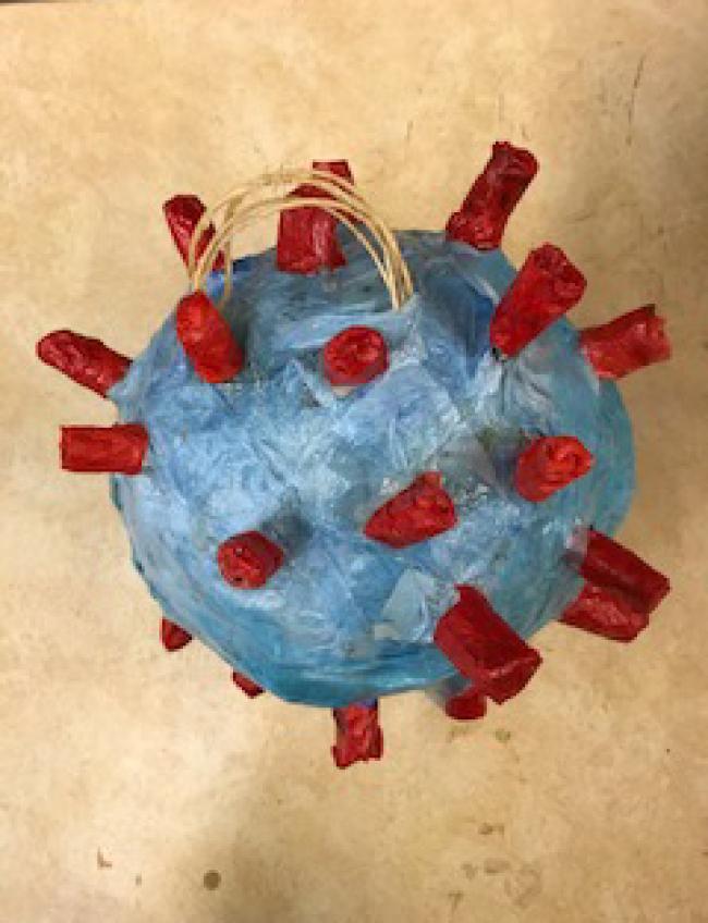 coronavirus piñata by Megan Quinn
